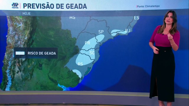 Frente fria impede chuvas e derruba umidade do ar no país | Previsão do Tempo
