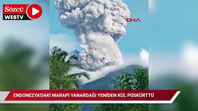 Endonezya'daki Marapi Yanardağı yeniden kül püskürttü