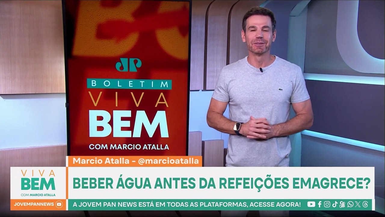 Beber água antes das refeições emagrece? Marcio Atalla responde