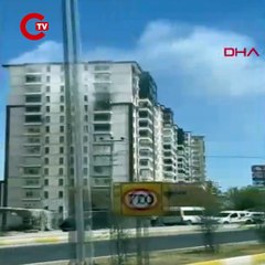 Mardin’de 17 katlı rezidansta korkutan yangın!