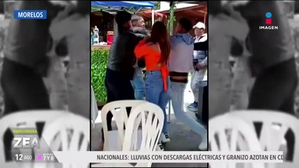 Graban pleito entre motociclistas en Morelos