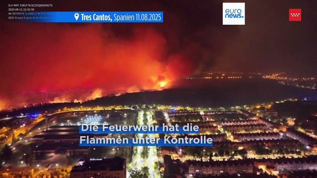 Brand in der Nähe von Madrid: Ein Mann kommt ums Leben