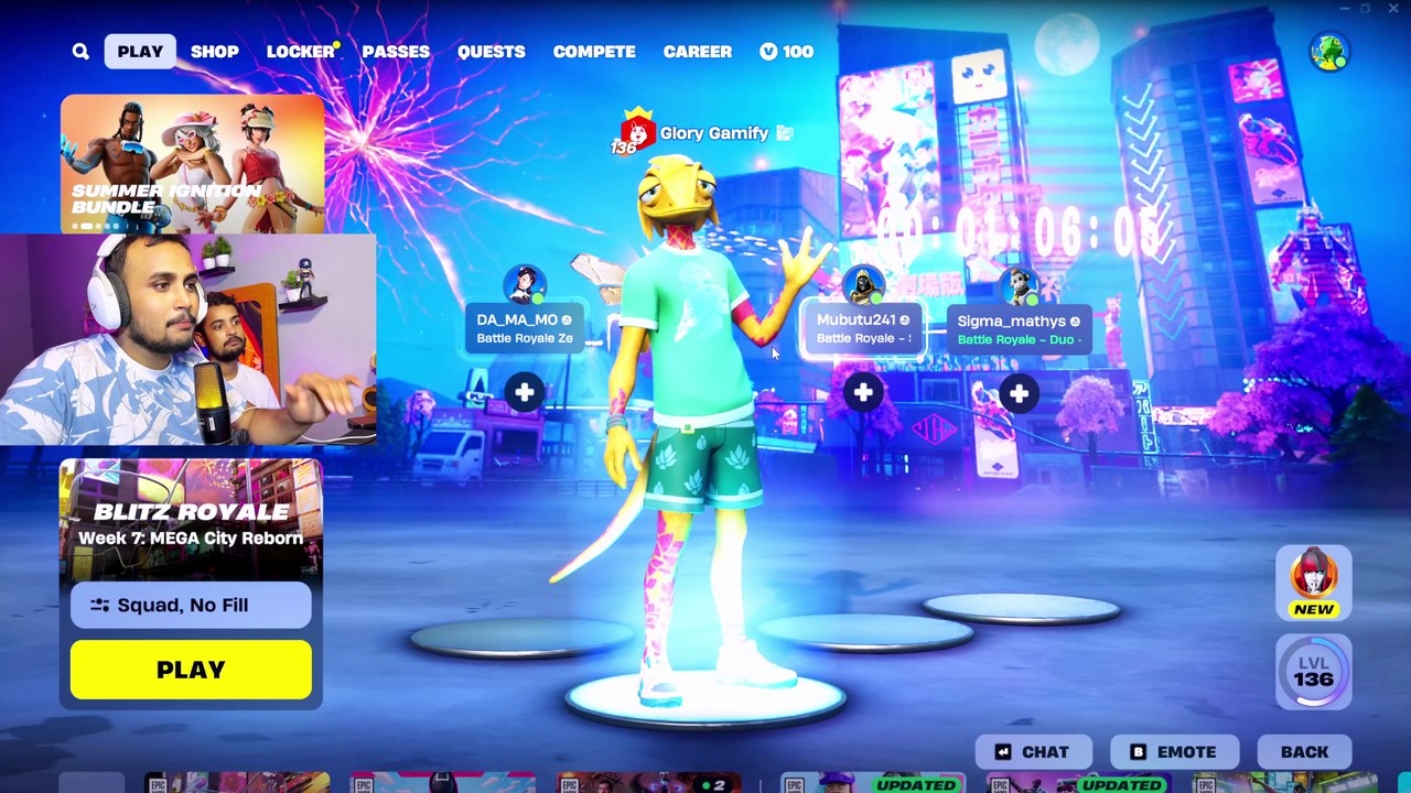 Fortnite live trick event gameplay Kraken Fortnite event