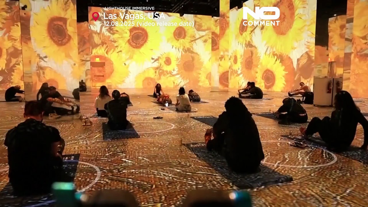 Yoga encontra Van Gogh em sessões imersivas em Las Vegas