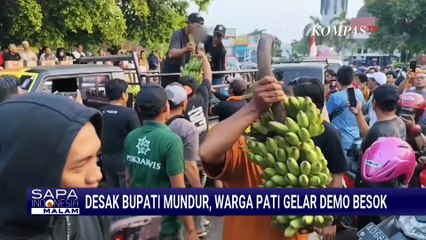 Persiapan Warga Pati Jelang Demo, Alun-Alun dipenuhi Logistik | SAPA MALAM