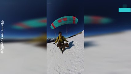 Incredible Speedflying With Dog