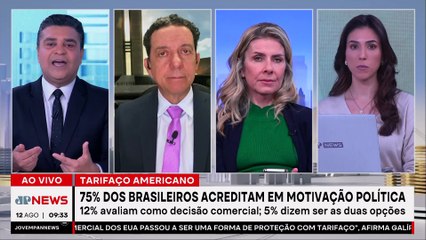 Ipsos/ Ipec: 75% dos brasileiros acreditam que tarifaço de Trump é político