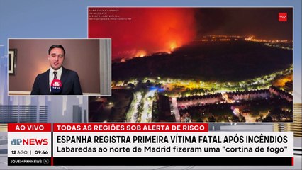 Espanha registra primeira vítima fatal após incêndios