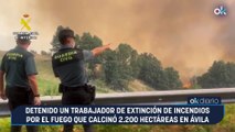 Detenido un trabajador de extinción de incendios por el fuego que calcinó 2.200 hectáreas en Ávila