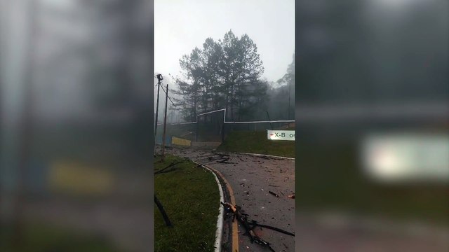 Imagens da empresa de explosivos em Quatro Barras no Paraná