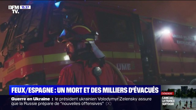 Incendies en Espagne: un mort et des milliers de personnes évacuées