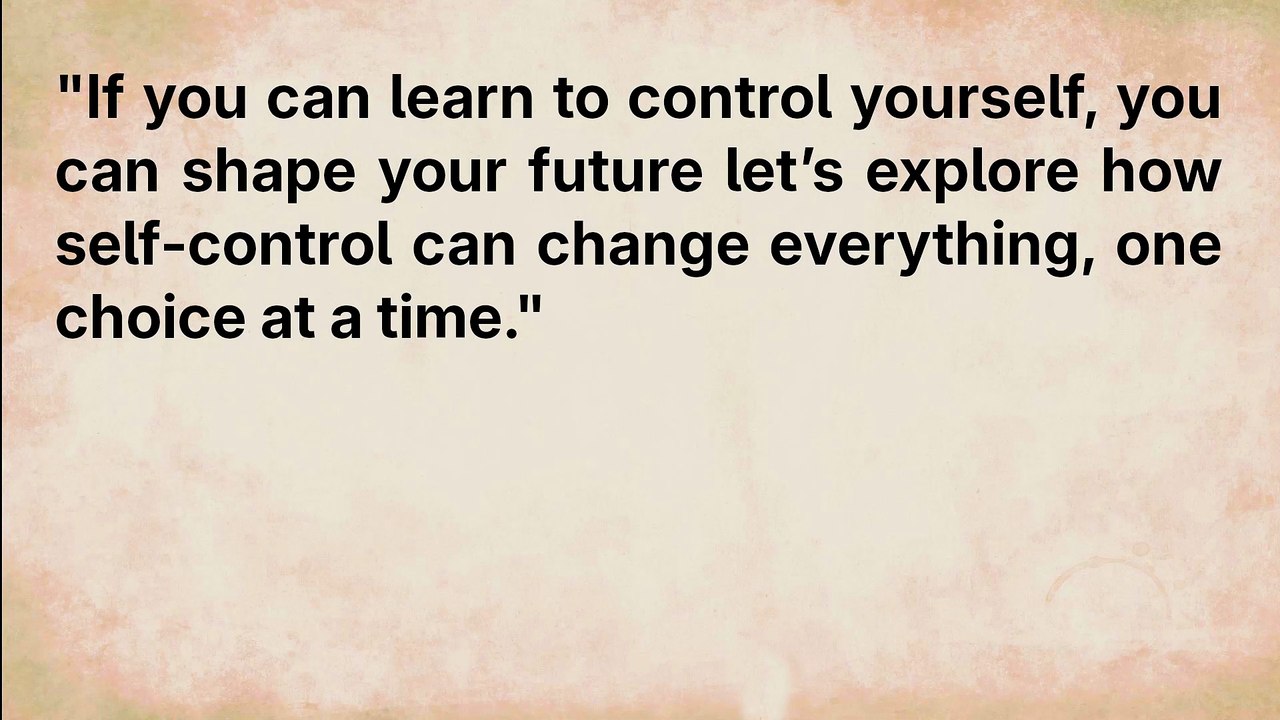 Your future depends on the choices you control today || Master yourself || Learn English