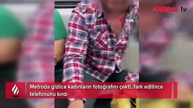 Metroda sapık alarmı! Gizlice kadınların fotoğrafını çekti: Fark edilince telefonunu kırdı