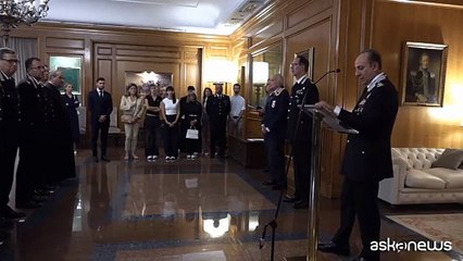 Consegna dell'encomio ai familiari del Brigadiere Capo Legrottaglie