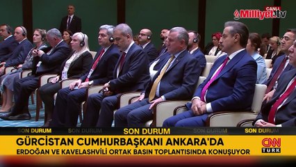 Cumhurbaşkanı Erdoğan: Gürcistan ile yeni ticari hedefimiz 5 milyar dolar