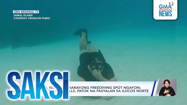 Samal Island, dinarayong freediving spot ngayon; Encantadora Falls, patok na pasyalan sa Ilocos Norte | Saksi
