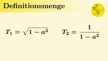 Definitionsmenge von Termen, Brüchen, Wurzeln und Gleichungen
