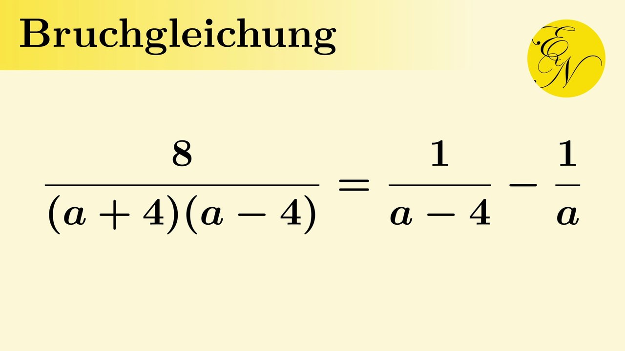 Bruchgleichung mit Variablen im Nenner