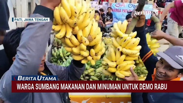 Pisang hingga Minuman Kemasan, Warga Pati Dukung Aksi 13 Agustus Demo Bupati Sudewo | BERUT