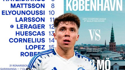 Rodrigo Huescas es titular contra Malmo para continuar la carrera hacia la Champions League