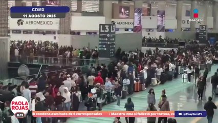 AICM vuelve a suspender operaciones por la fuerte lluvia | DPC con Paola Rojas