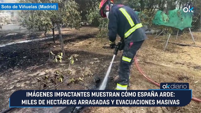 Imágenes impactantes muestran cómo España arde: miles de hectáreas arrasadas y evacuaciones masivas