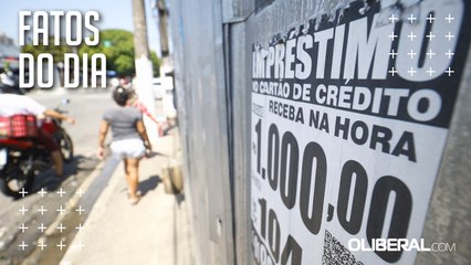 Apesar de proibidos, cartazes oferecendo empréstimo ainda estão espalhados por Belém