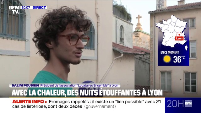 Salim Poussin (association Locataires Ensemble ) pointe le danger pour la santé des logements mal isolés en période de canicule