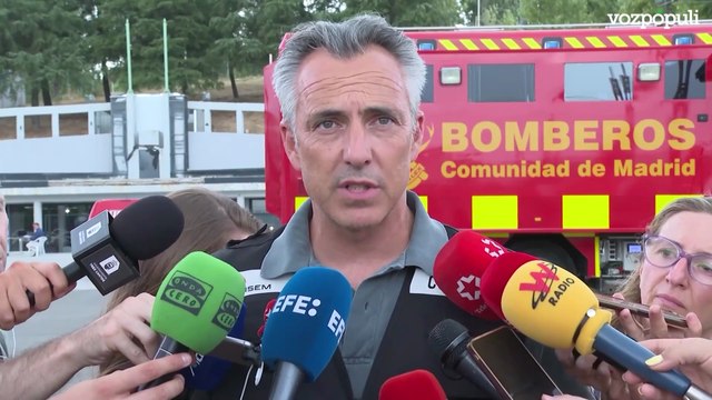 Novillo asegura que el incendio de Tres Cantos (Madrid) está perimetrado