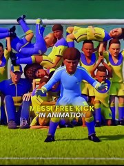 Messi In Animation.. Ronaldo In Real Life 😎