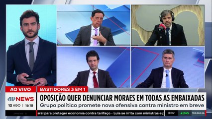 NOVA OFENSIVA? Oposição quer denunciar Moraes em todas as embaixadas