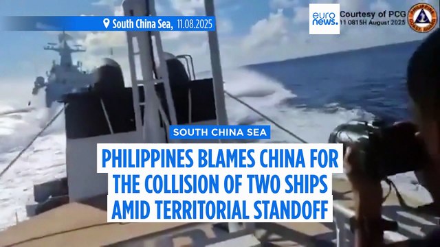 Philippine military blames China for ships collision in disputed South China Sea