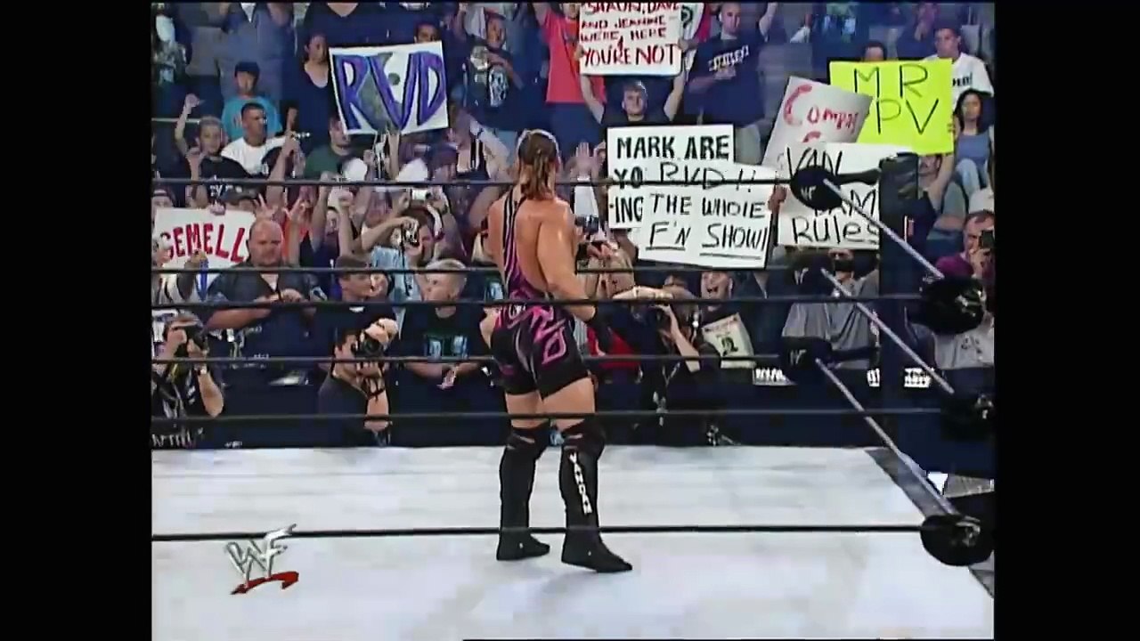 FULL MATCH Jeff Hardy vs. Rob Van Dam   Hardcore Title Ladder Match SummerSlam 2001
