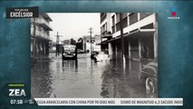 Así se vivieron las inundaciones de 1952 en el Zócalo de la CDMX