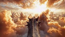 Dragon above the clouds ☁️__Prompts _ Art_ _predmet_ai_Inspired on tt_ _awakened.worlds__Made by ChatGPT • AE • Kling AI___space _clouds _sky _fanta(
