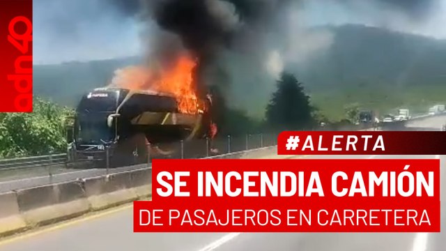 🚨¡Última Hora! Se incendia autobús de pasajeros en carretera Guadalajara - Tepic