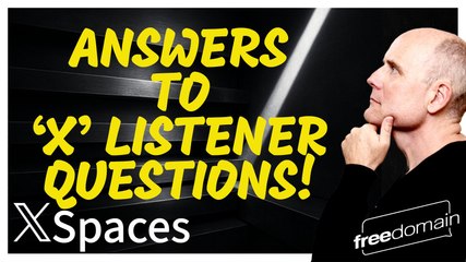 Answers to 'X' Listener Questions 1
