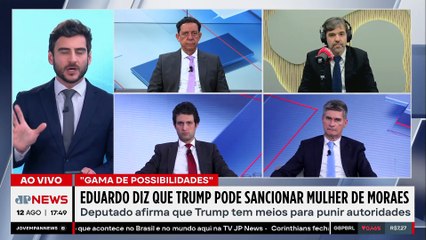 Eduardo Bolsonaro diz que Trump pode sancionar esposa de Moraes: “Gama de possibilidades”