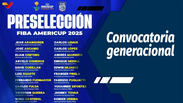 Tiempo Deportivo | Venezuela en la Americup 2025 con el nuevo cambio generacional