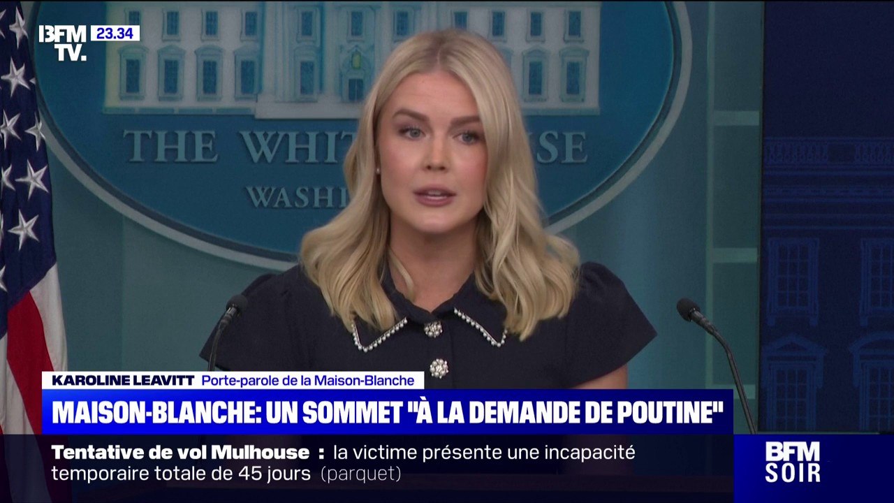 Rencontre Trump/Poutine: la porte-parole du président américain parle d'un sommet "à la demande de Poutine"