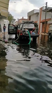 FOTOS | Medio metro de agua inunda decenas de casas en San Juan de Aragón, Gustavo A. Madero