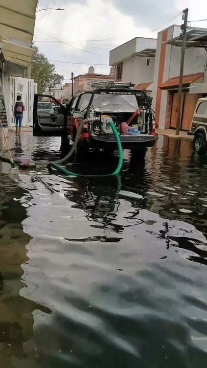 FOTOS | Medio metro de agua inunda decenas de casas en San Juan de Aragón, Gustavo A. Madero