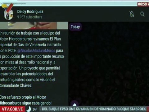 Vicepresidenta Delcy Rodríguez sostuvo reunión de trabajo con el Motor Hidrocarburos