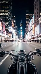 Harley Davidson Night Ride 🌃🏍️ | First-Person POV Through New York City