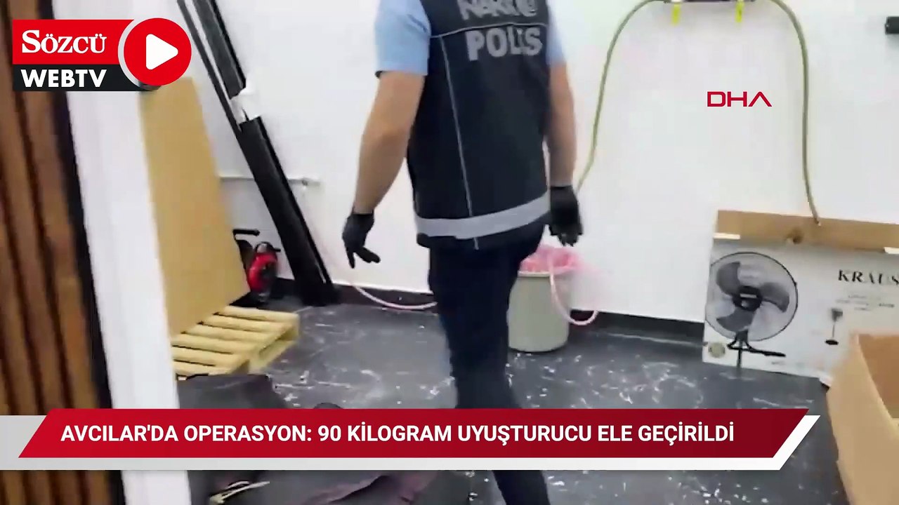 Avcılar'da operasyon: 90 kilogram uyuşturucu ele geçirildi; 1 gözaltı