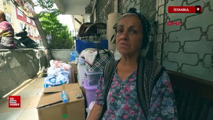 Avcılar'da ev sahibinin eşyalarını sokağa attığı kadın otele yerleştirildi