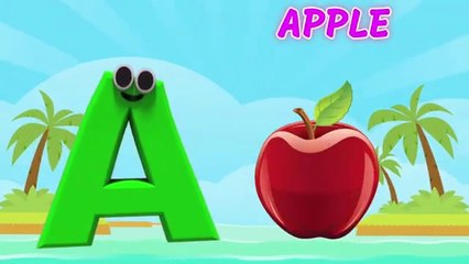 Alphabet Phonics Song – A for Apple | TWO Words per Letter with Sounds for Babies