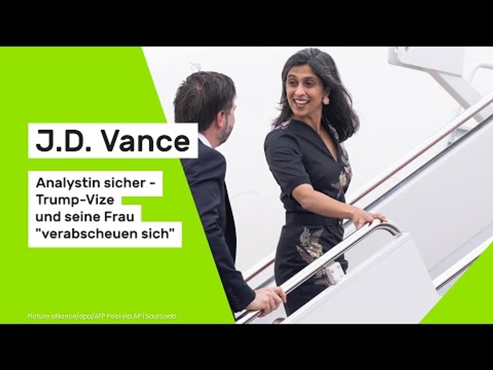 J.D. Vance: Analystin sicher: Trump-Vize und seine Frau 'verabscheuen sich'