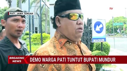 Marah! Demo Tuntut Bupati Pati Mundur Makin Ricuh, Warga: Harusnya Bapak Sadar!
