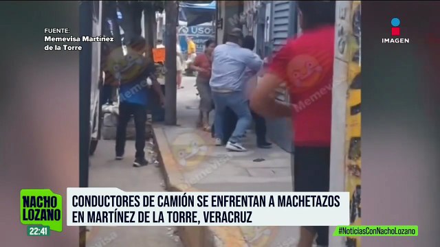 ¡A machetazos! Así fue como dos choferes en Martínez de la Torre, Veracruz